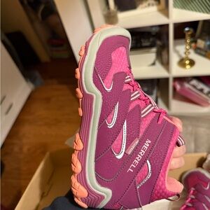 Merrell Fuchsia and Coral Trail Shoes